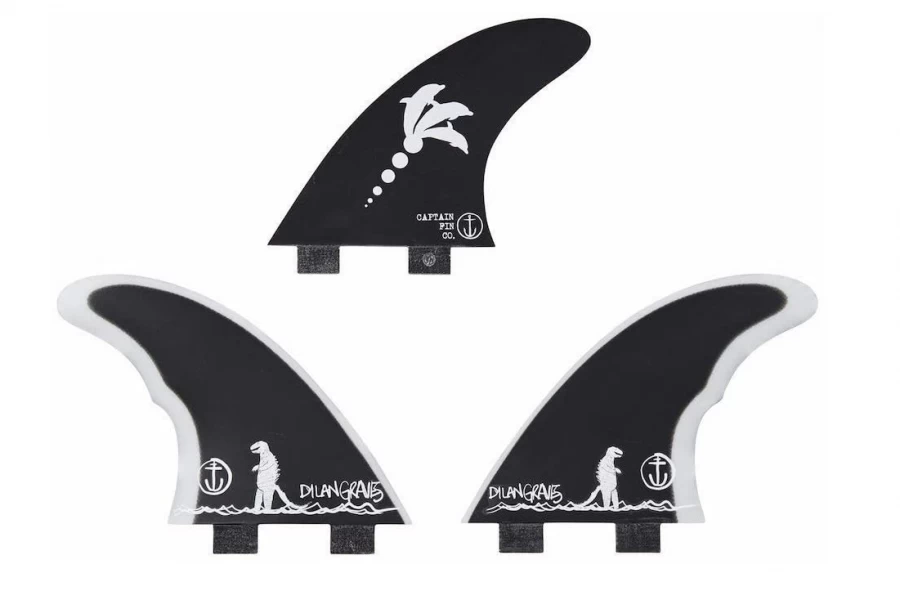 Captain Fin DYLAN GRAVEZILLA (DUAL TAB) Thruster 3 Captain Fin DYLAN GRAVEZILLA (DUAL TAB) Thruster