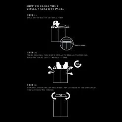 Vissla 7 Seas 20L Dry Pack Black Stripe -Surf Gear Verkauf drypack 20l black5 6