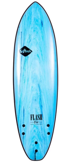 Softech 5'0" Flash Eric Geiselmann FCS II Aqua Marble Softboard