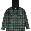 Vissla Hermosa Hooded Overshirt Jade -Surf Gear Verkauf hermosa