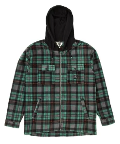 Vissla Hermosa Hooded Overshirt Jade