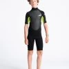 C-Skins Element Junior Shorty -Surf Gear Verkauf jnr shorty bk lime2 1