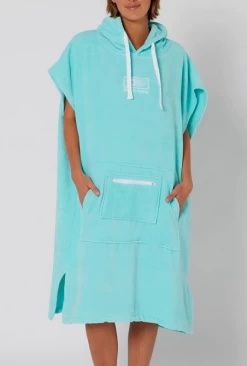 Ocean Earth Ladies Poncho-mint