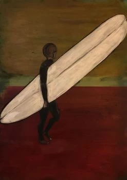 Makamae - Lady On Waikiki Beach - By Silviu Garba