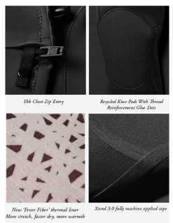 VISSLA North Seas 5.5-4.5 Full Hooded Chest Zip Wetsuit 7 VISSLA North Seas 5.5-4.5 Full Hooded Chest Zip Wetsuit -Surf Gear Verkauf north55453