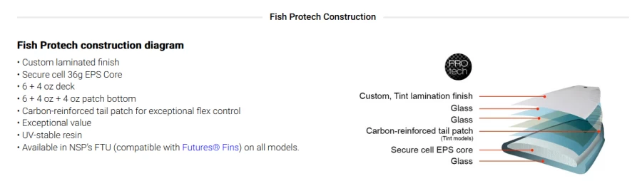 NSP Surfboards Protech Fish 6.0 White Tint 7 NSP Surfboards Protech Fish 6.0 White Tint – Bild 5
