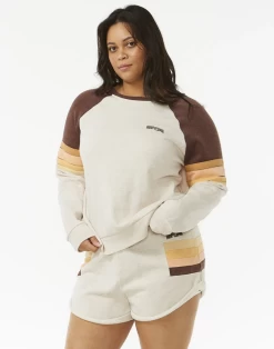 Rip Curl Surf Raglan Pullover Oatmeal