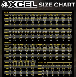 Xcel Infinity X2 6/5 Hooded -Surf Gear Verkauf xcel size chart